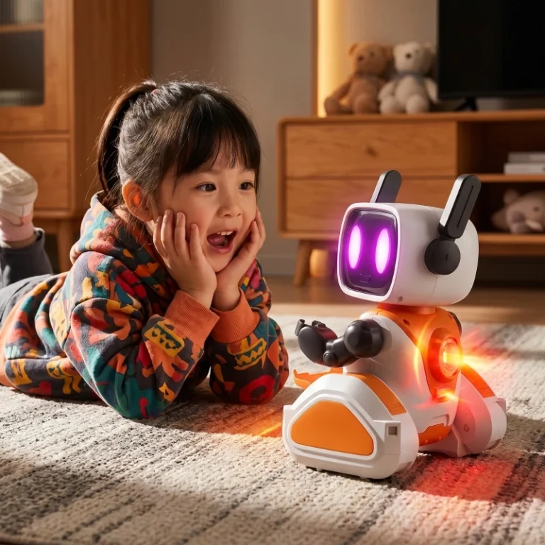 2026 Inteligentna zabawka robot z czujnikiem śledzenia światła, efekty dźwiękowe i świetlne, elektryczna, interaktywna, dla dzieci - zdjęcie 1