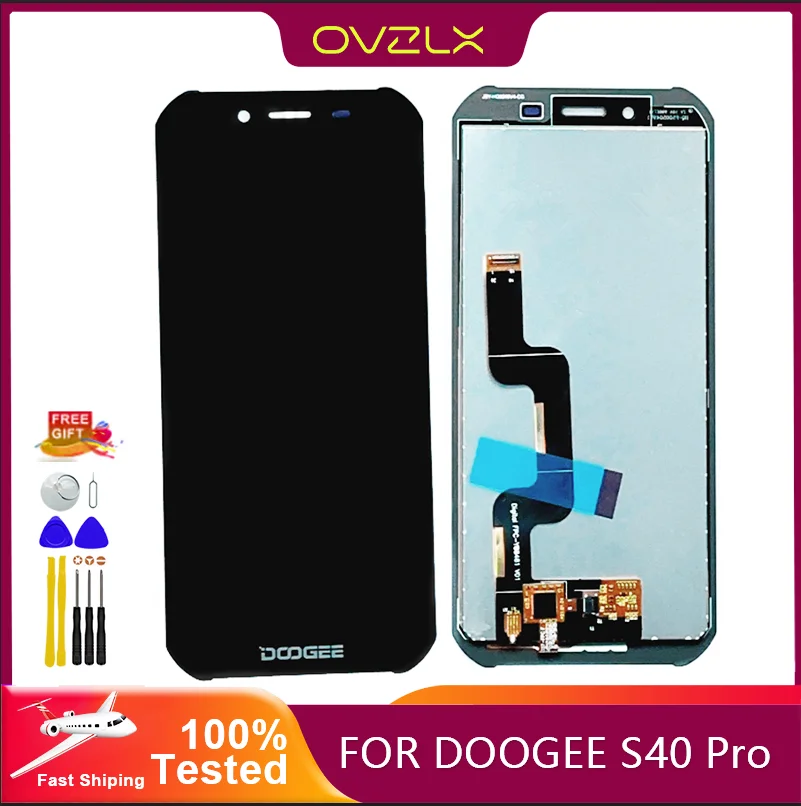 5.5 cali do wyświetlacza DOOGEE S40 LCD + montaż digitizera ekranu dotykowego wyświetlacz LCD + dotykowy panel dotykowy do S40 Lite S40pro + narzędzia