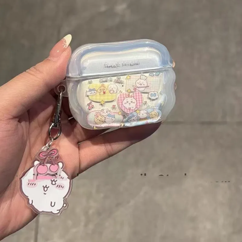 Chiikawa silikonowe etui na słuchawki AirPods 3, 4 gen. i Pro 2, odporn…
