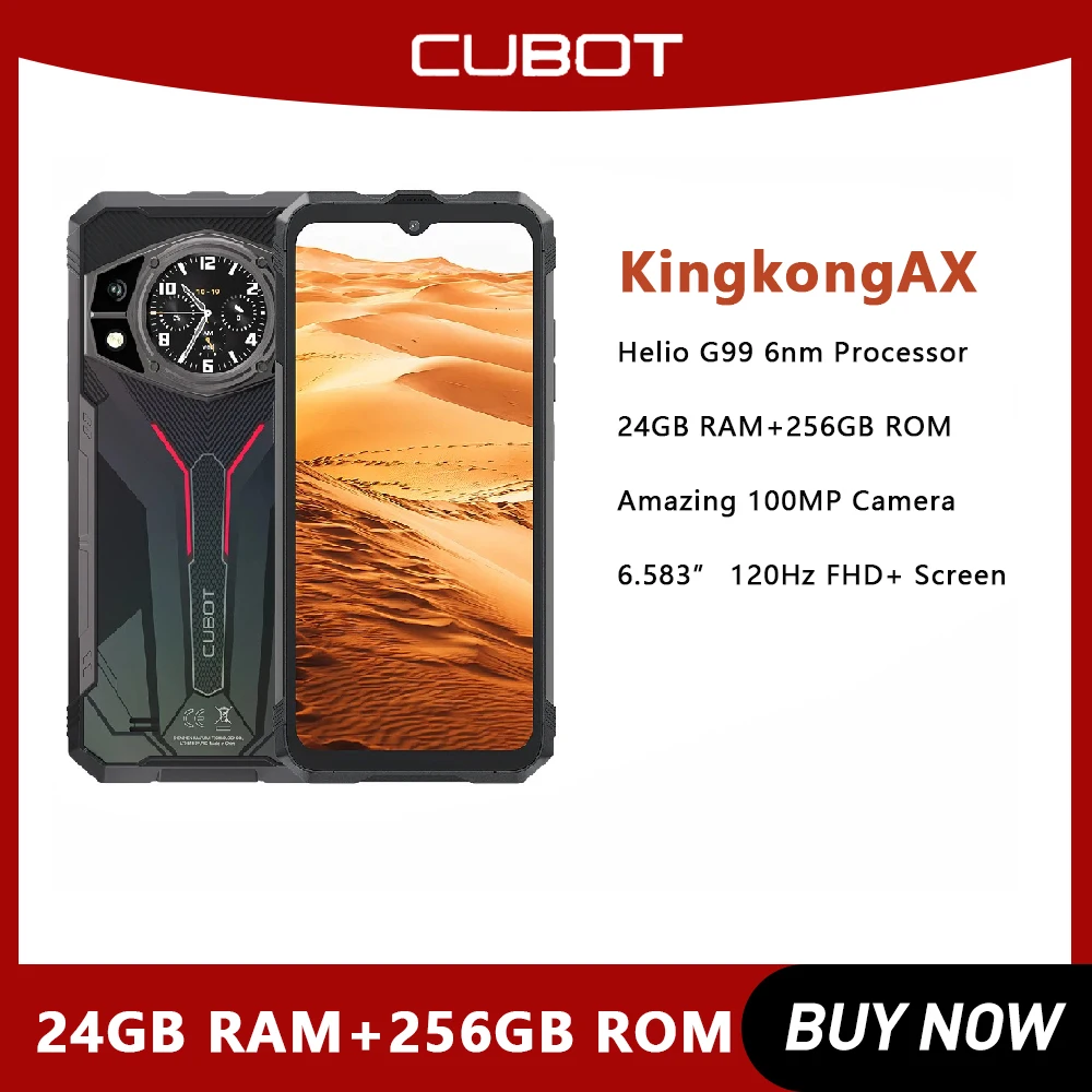 Cubot KINGKONG AX, wytrzymały smartfon Helio G99