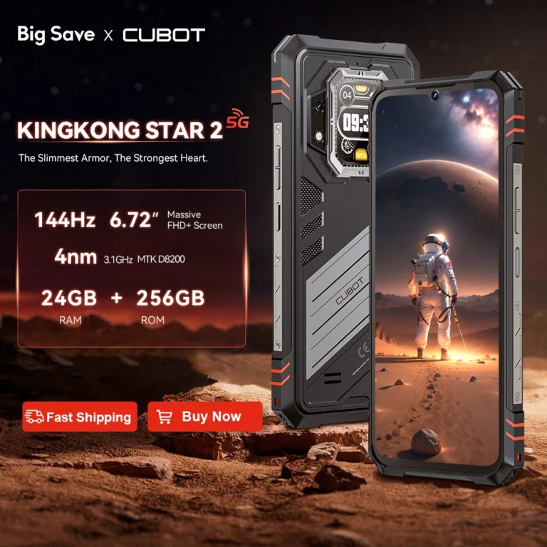 Cubot KingKong Star 2, Ultra-smukły wytrzymały smartfon 5G, 4nm 3.1GHz… - zdjęcie 1