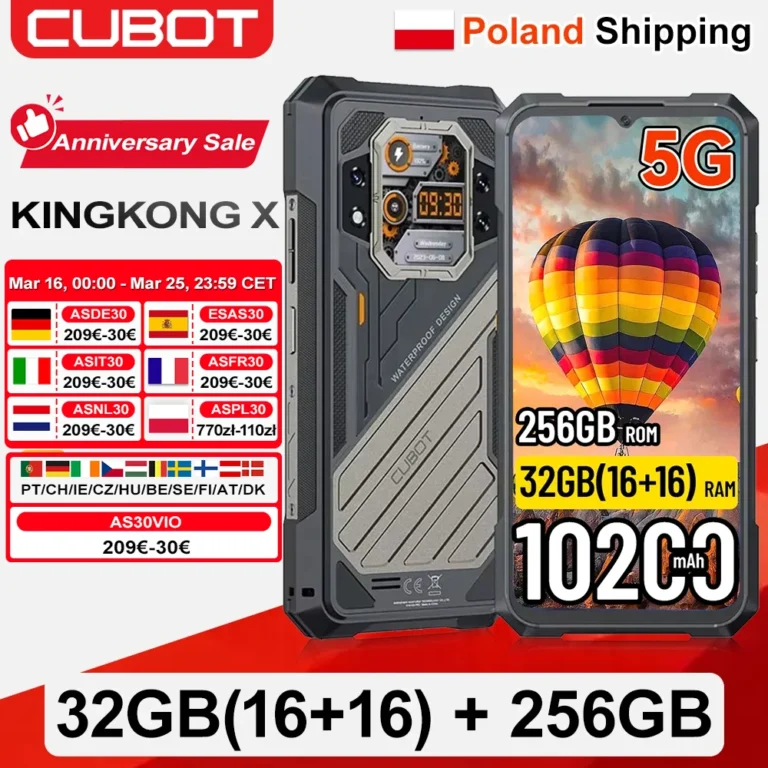 CUBOT KingKong X Android 14 Smartphone (16+16) 6.583 - zdjęcie 1