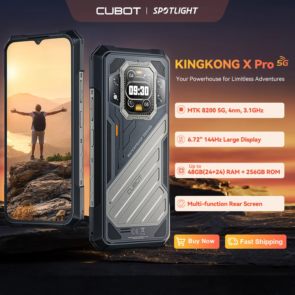 CUBOT KINGKONG X PRO, wytrzymały smartfon 5G