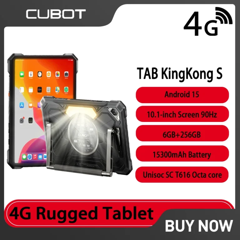 CUBOT TAB Kingkong S Android 15 4G Wytrzymały tablet Unisoc T616 4G GPS… - zdjęcie 1