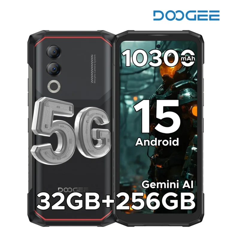 DOOGEE Blade20 Turbo 5G Wytrzymały Telefon 32GB 256GB 6,6'' HD+ Dimensity 7050 Android 15 Gemini AI Bateria 10300mAh NFC - zdjęcie 1