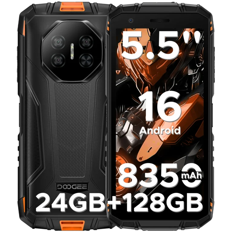 DOOGEE Fire 3 Pro Wytrzymały telefon komórkowy z 5,5-calowym wyświetlaczem HD+, 16 GB + 128 GB, Android 16, bateria 8350 mAh, procesor Unsioc T7200, IP68, NFC, rozpoznawanie twarzy, smartfon - zdjęcie 1