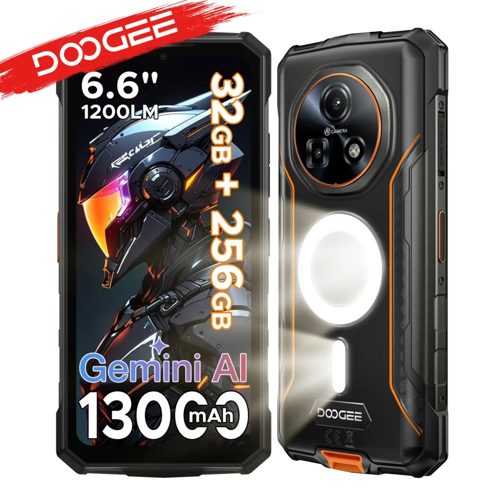 DOOGEE Fire 5 Ultra Dual Lampki Kempingowe Wytrzymały Telefon 6.6