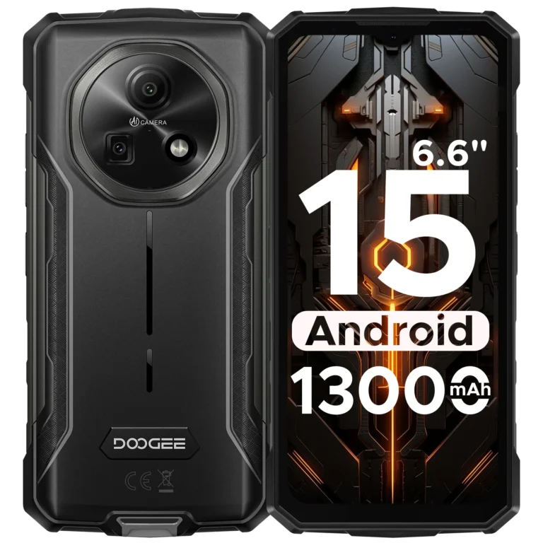 DOOGEE Fire 5 Wytrzymały telefon 13000mAh 6,6'' HD+ 12GB RAM (3GB+9GB) 64GB ROM Android 15 NFC - zdjęcie 1
