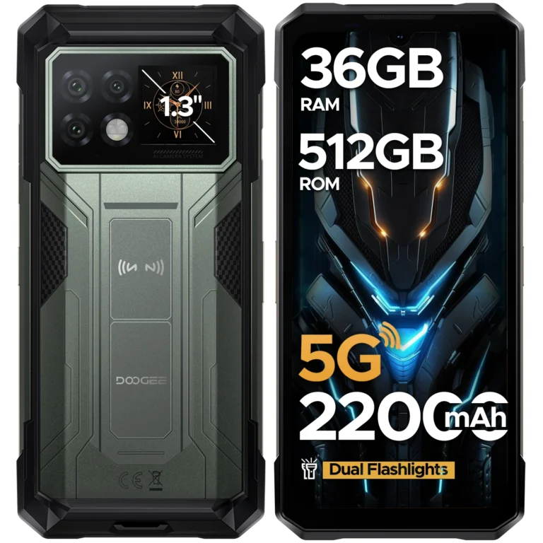 DOOGEE S200 Max 5G Wytrzymały Telefon 1.32” Wyświetlacz na Tył Podwójna Latarka 22000mAh Bateria 66W 6.72” 120Hz 16GB 512GB Smartfon - zdjęcie 1