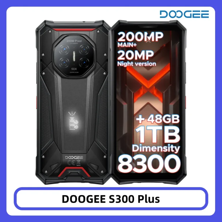 DOOGEE S300 Plus Wytrzymały Telefon Komórkowy 48GB+1TB Dimensity 8300 Bateria 11000mAh 120W 6.78” FHD+120Hz Aparat 200MP Android16 Smartfon - zdjęcie 1