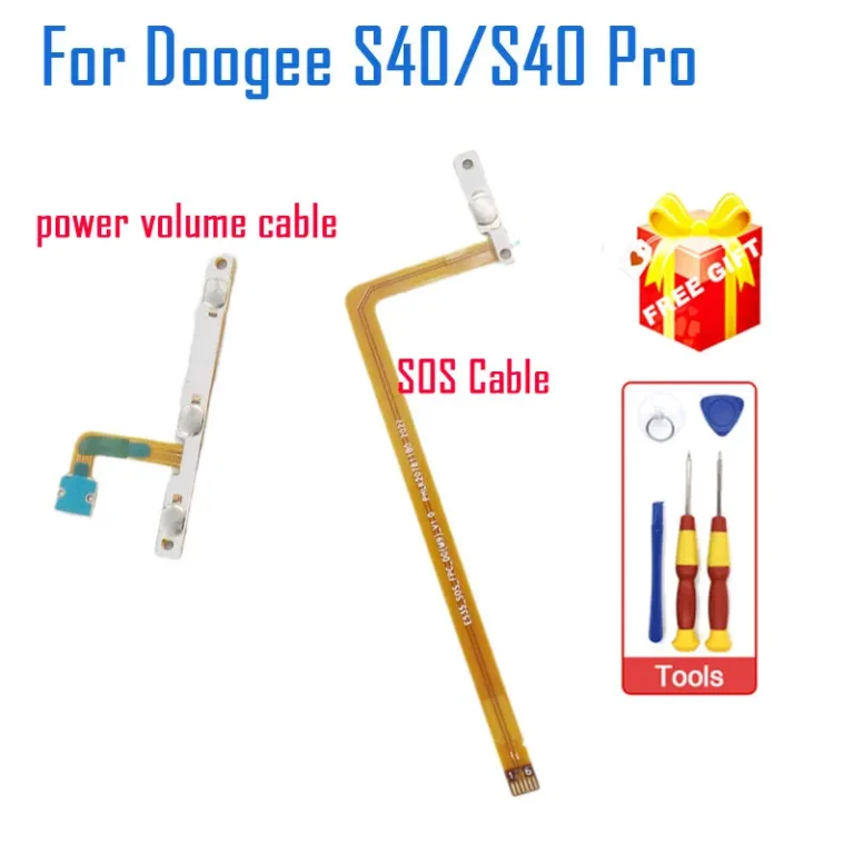 DOOGEE S40 Pro przycisk głośności zasilania kabel nowy boczny kabel FPC Flex SOS klucze kablowe FPC akcesoria do telefonu DOOGEE S40 - zdjęcie 1