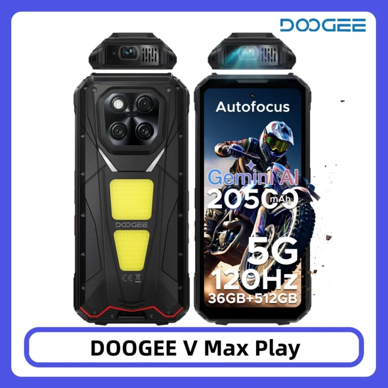 DOOGEE V Max Play Projektor Telefon Wytrzymały 36GB 512GB 6.78 - zdjęcie 1