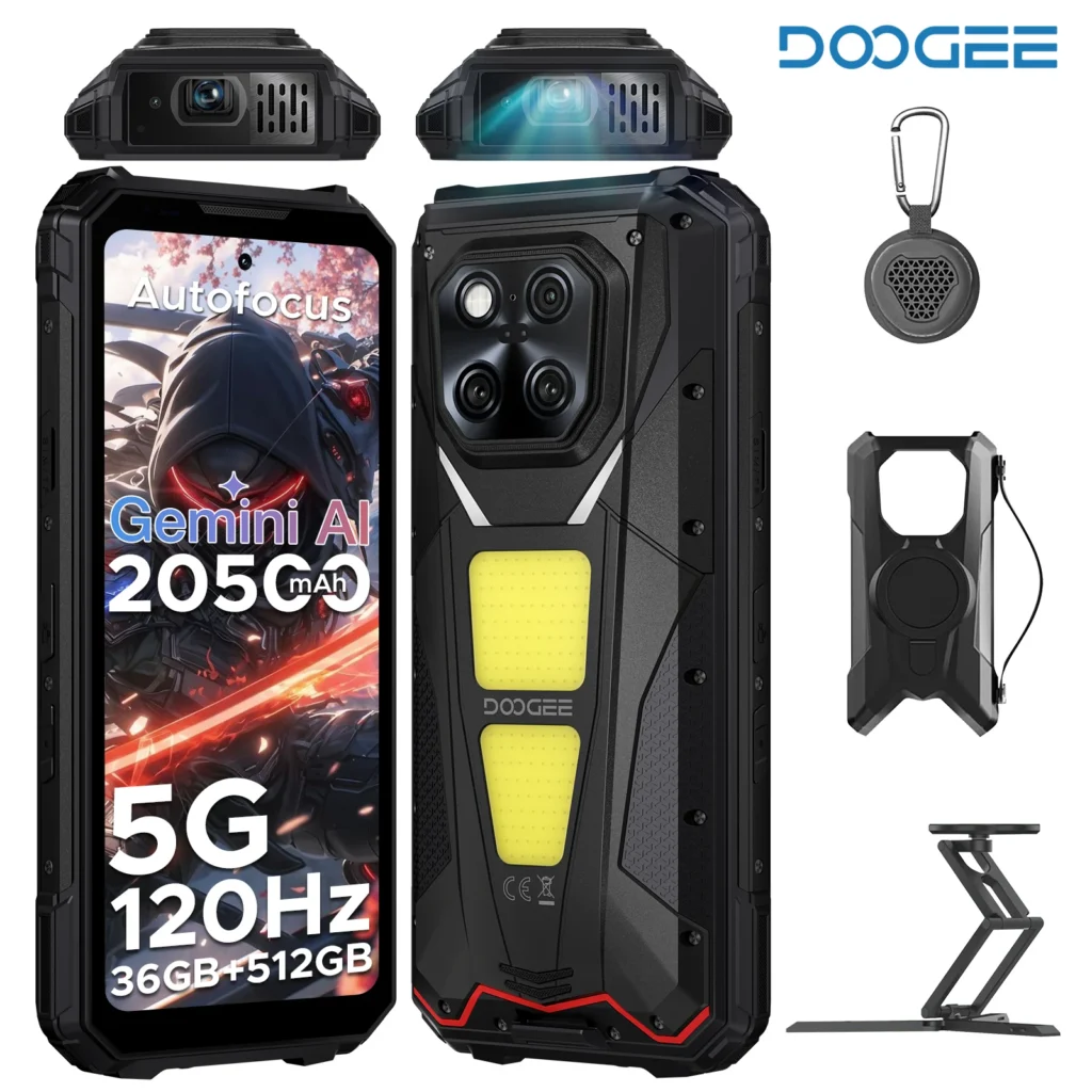 DOOGEE V Max Play Wytrzymały Telefon z Projektorem 6.78