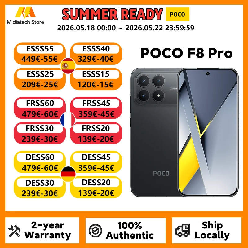 Globalna wersja POCO F8 Pro z procesorem Snapdragon 8 Elite, smartfon z…
