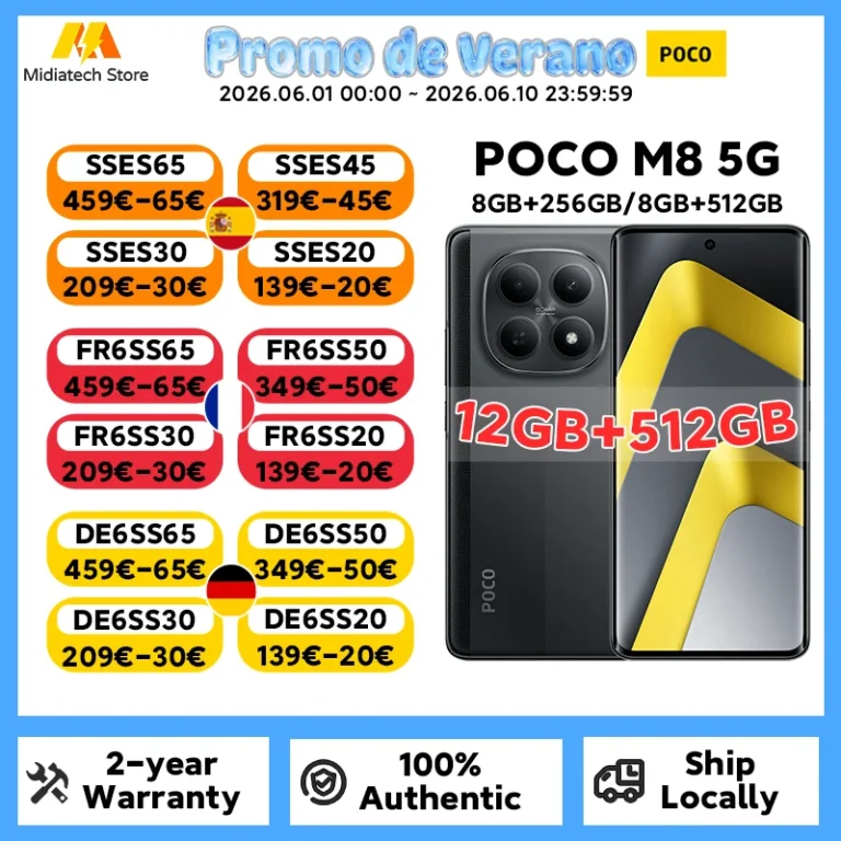 Globalna Wersja POCO M8 5G Smartphone Snapdragon 6 Gen 3 Wyświetlacz AM… - zdjęcie 1