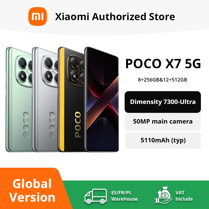 Globalna wersja smartfona POCO X7 5G z procesorem Dimensity 7300-Ultra…