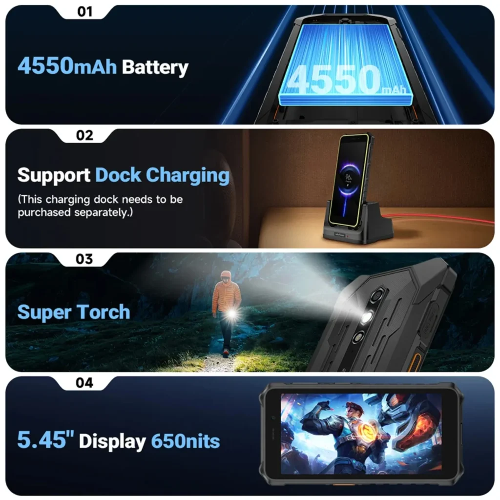 Globalny Ulefone RugKing 2 Pro 4G AI Wytrzymały Smartfon Android 15 5.4…