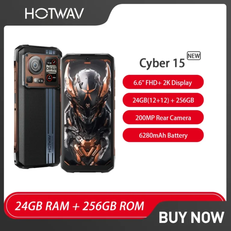 HOTWAV Cyber 15 Wytrzymały Smartfon Android 13 Telefon 6.6" Ultracienk… - zdjęcie 1