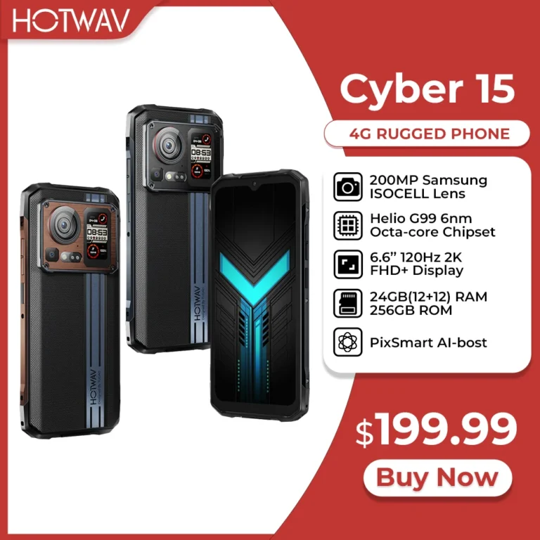 HOTWAV Cyber 15 Wytrzymały telefon PixSmart G99 6,6 ''FHD + 2K Smartfon… - zdjęcie 1
