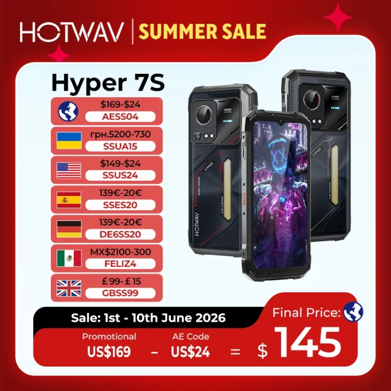 HOTWAV Hyper 7S Wytrzymały Telefon 5G Octa-core Android 15 Smartfon 6.6… - zdjęcie 1