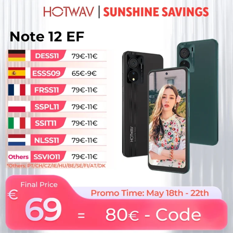 HOTWAV Note 12 EF Ultra-cienki smartfon 6,8-calowy duży wyświetlacz And… - zdjęcie 1