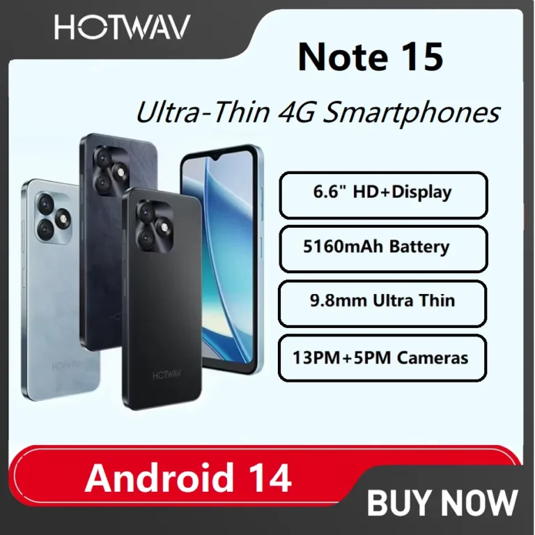 HOTWAV Note 15 ultracienkie smartfony 4G Android 14 OS 6.6'' HD+ 8(4+4)… - zdjęcie 1