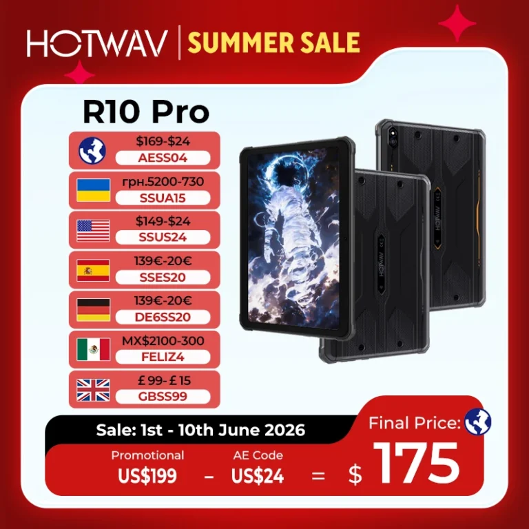 HOTWAV R10 Pro Wytrzymały tablet Massive Battery 10.1'' HD+ Display Pad… - zdjęcie 1