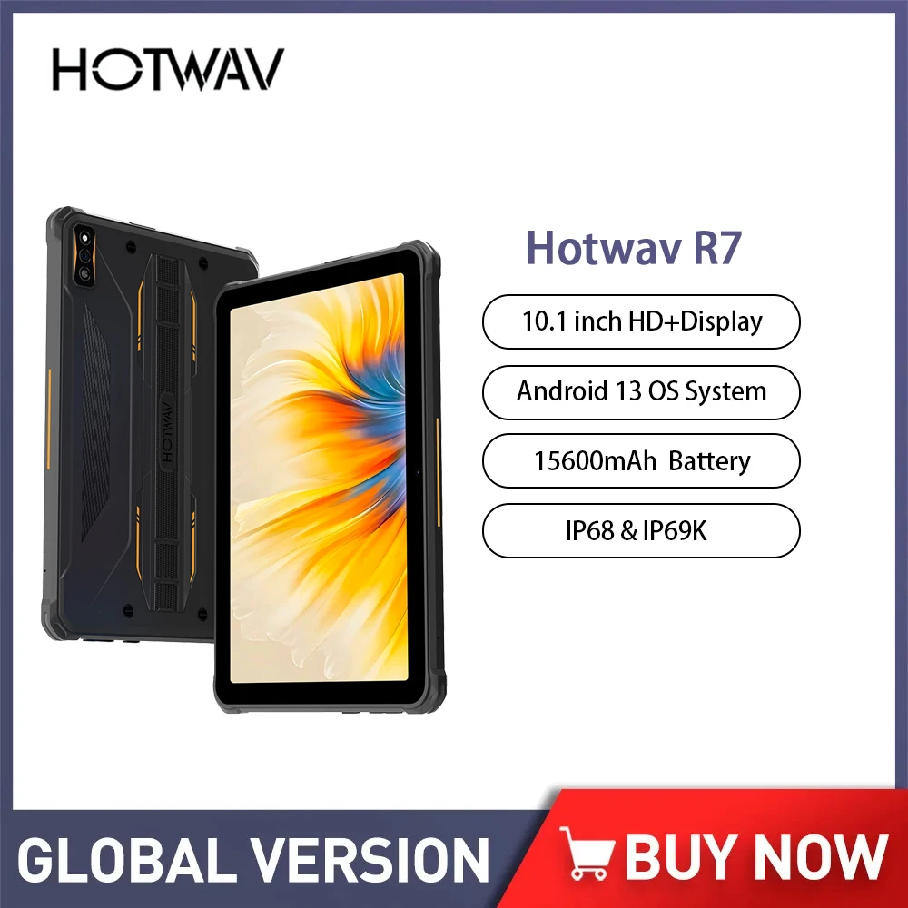 HOTWAV R7 wytrzymałe tablety z systemem Android 13 Battery Pad 10.1 &#0…