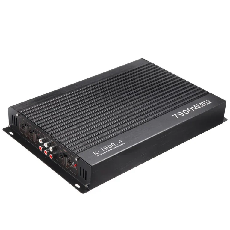 K-1900 4-kanałowy samochodowy wzmacniacz mocy ze stopu aluminium 12V - zdjęcie 1