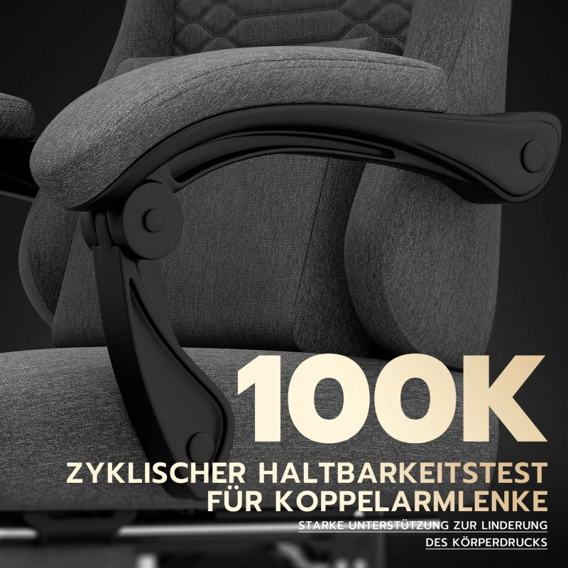 Krzesła gamingowe i biurowe obrotowe z oddychającego materiału, 360° kółka, miękkie poduszki