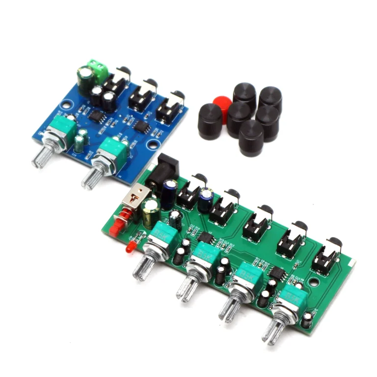Mikser sygnału audio stereo 2/4-kanałowy, NJM3414, napęd, reverb, wzmacniacz słuchawkowy, regulacja głośności - zdjęcie 1