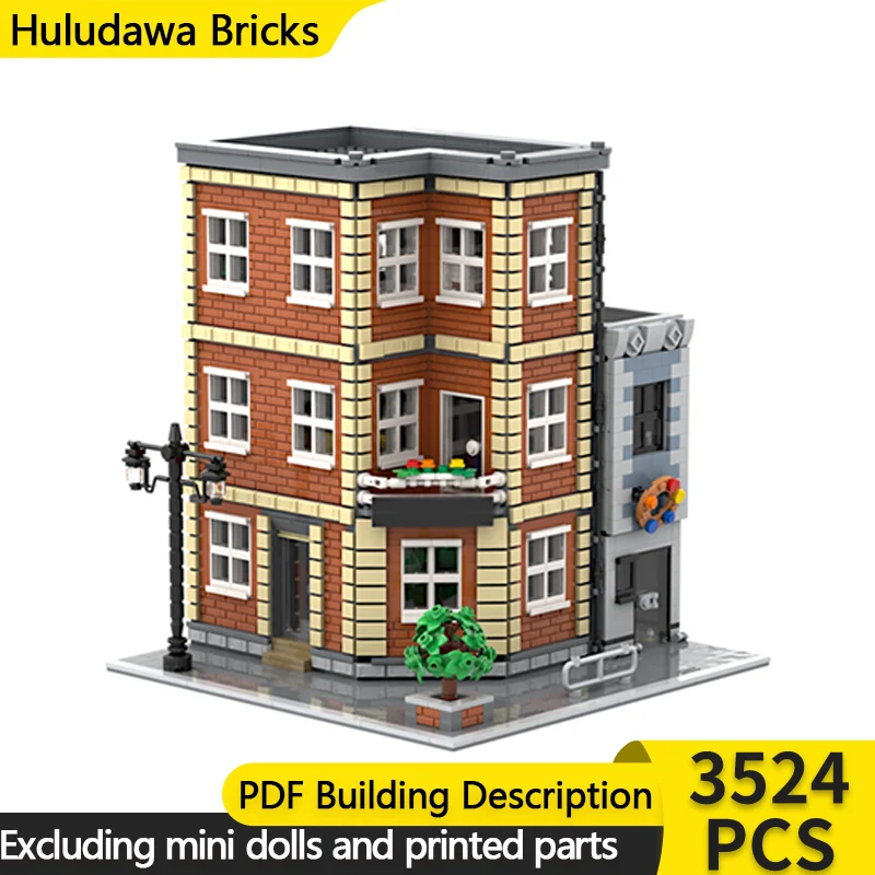 Model Street View MOC Klocki Konstrukcyjne Nowości Miejskie i Sklep z P…
