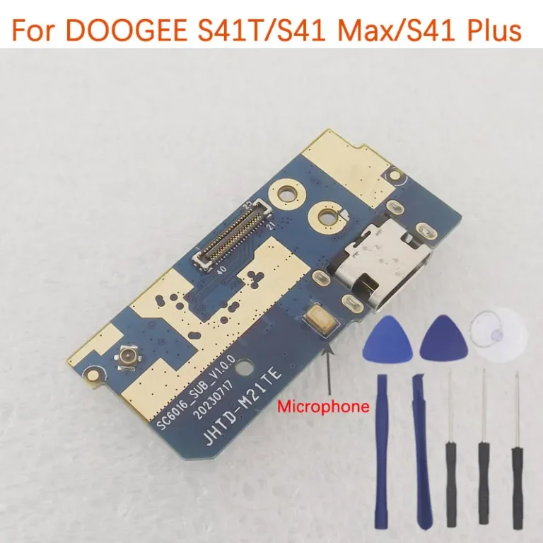 Nowa płytka USB DOOGEE S41T S41 Plus S41 Max Podstawa ładowania Port ładowania Mikrofon do smartfona DOOGEE S41 Plus - zdjęcie 1