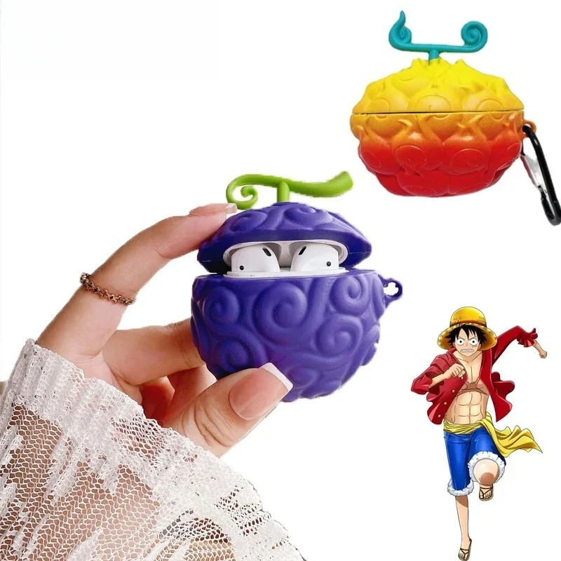 Nowe silikonowe etui na słuchawki Bluetooth One Piece Luffy Devil Fruit…
