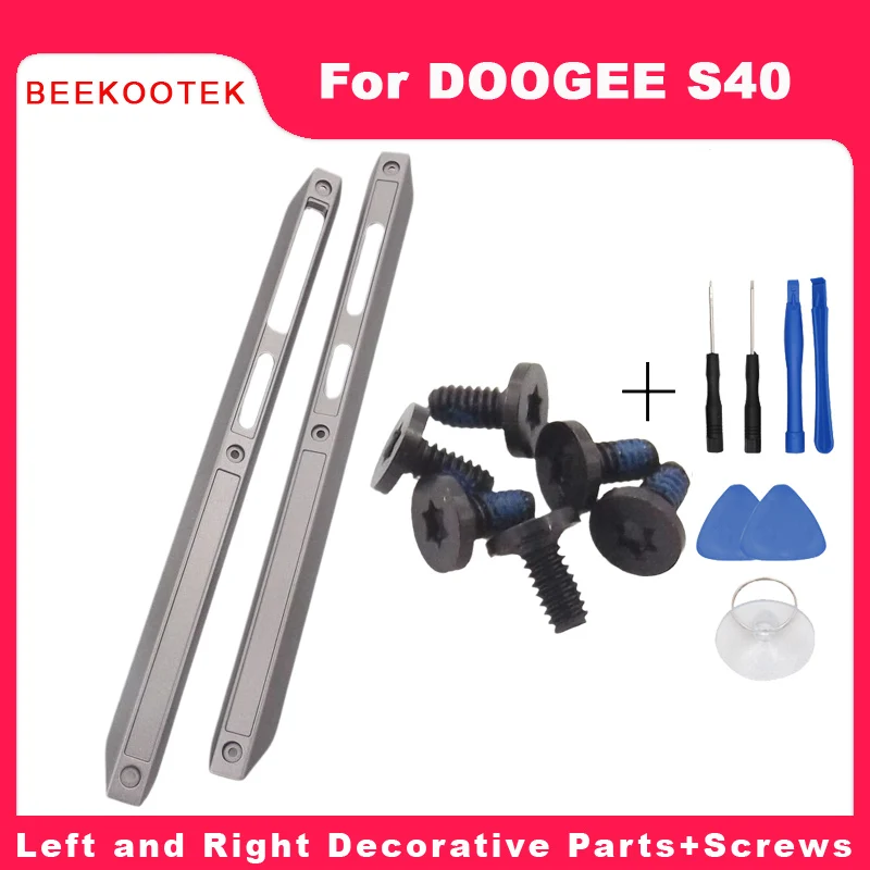 Nowy Doogee S40 środkowa strona rama z tworzywa obudowy pokrywa środkowe części zderzak + śruby akcesoria do naprawy do DOOGEE S40 Smart Phone