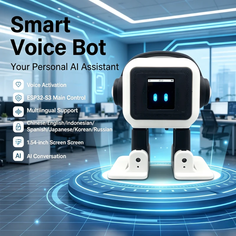 robot stacjonarny AI, inteligentny mówiący i tańczący robot z aktywacją…