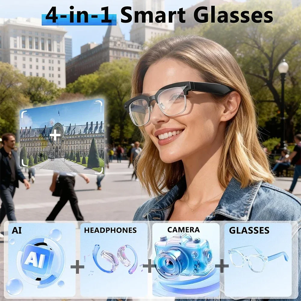 Okulary Inteligentne 4K z AI
