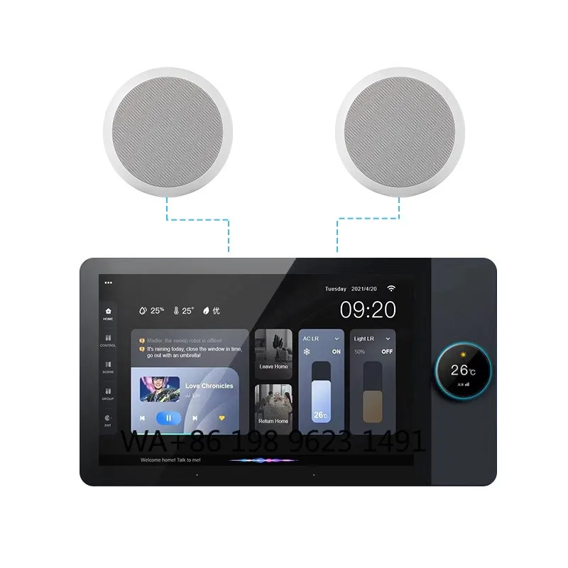 Panel dotykowy Android, wzmacniacz audio do domu, inteligentny system…