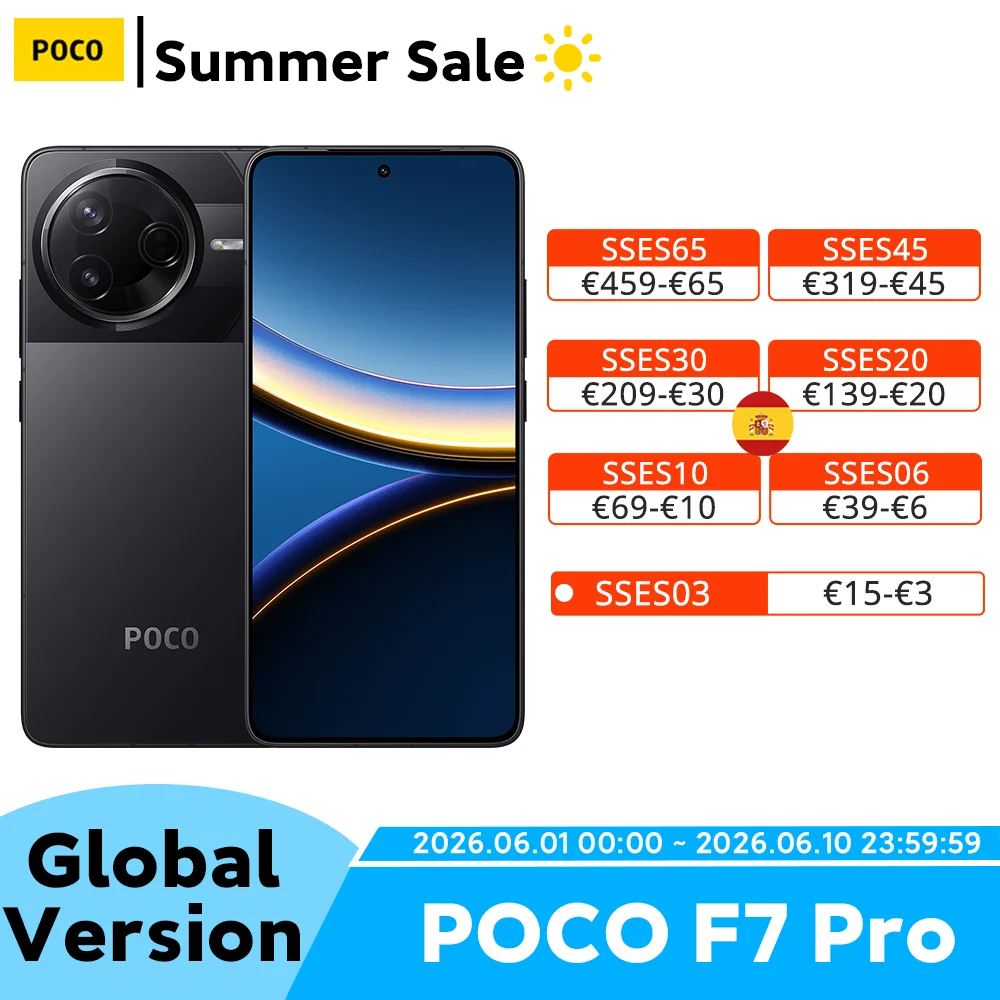 POCO F7 Pro Snapdragon 8 Gen 3 Smartfon 6.67” Wyświetlacz Aparat Bater…
