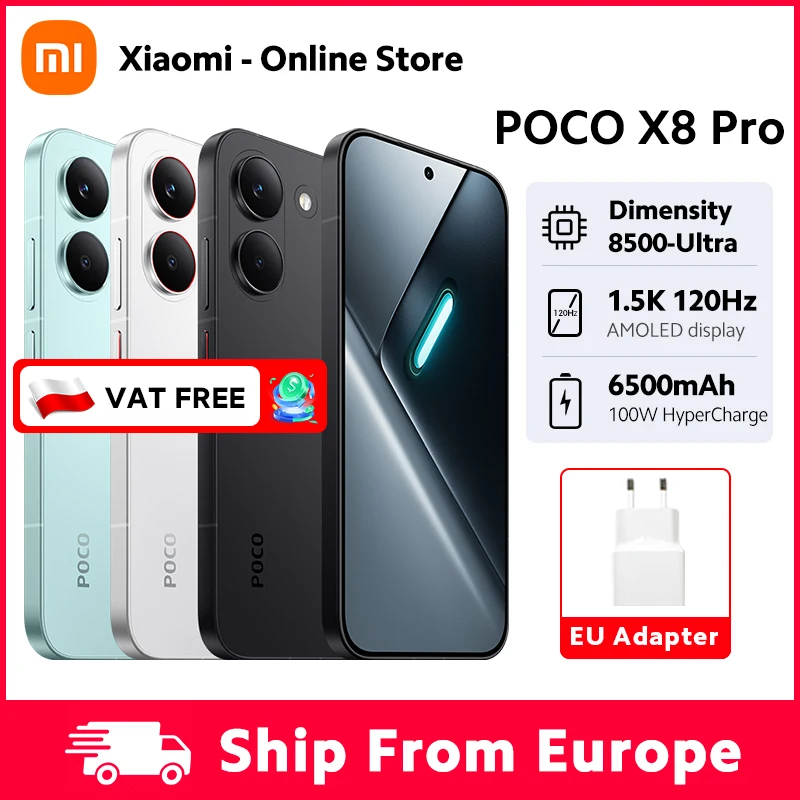 POCO X8 Pro Smartphone Dimensity 8500-Ultra battery 6.59