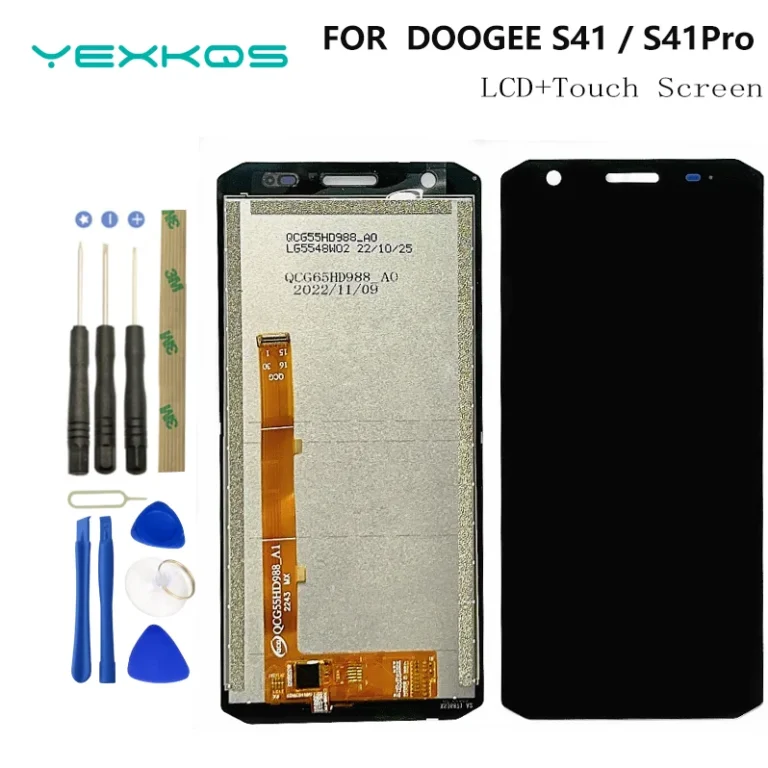 pod kątem Doogee S41 S41 Pro ekran LCD wyświetlacz montaż digitizera ekranu dotykowego telefonu - zdjęcie 1