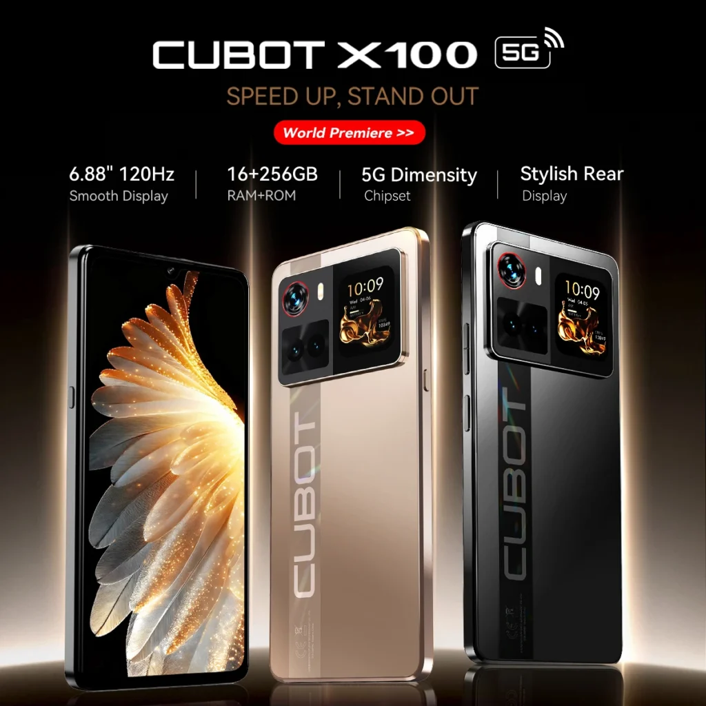Smartfon 5G Cubot X100, telefony smartfony z androidem 15