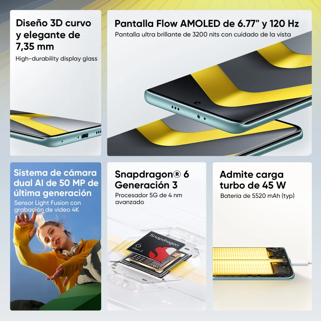 Smartfon POCO M8 5G z procesorem Snapdragon ® Platforma 6 Gen 3, ekran…