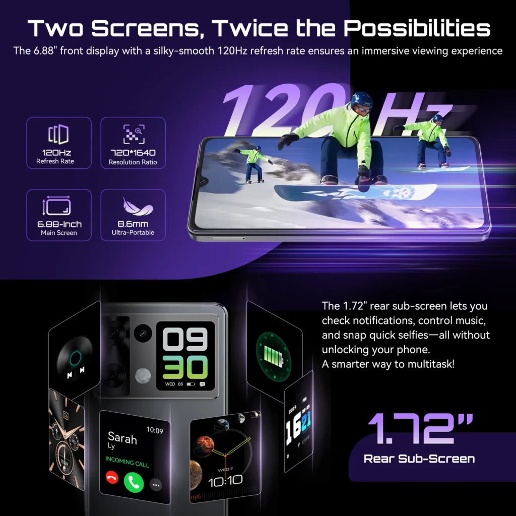 smartfon z androidem 15 Cubot P90, ekran 6,88 cala , pamięci RAM (12 +…
