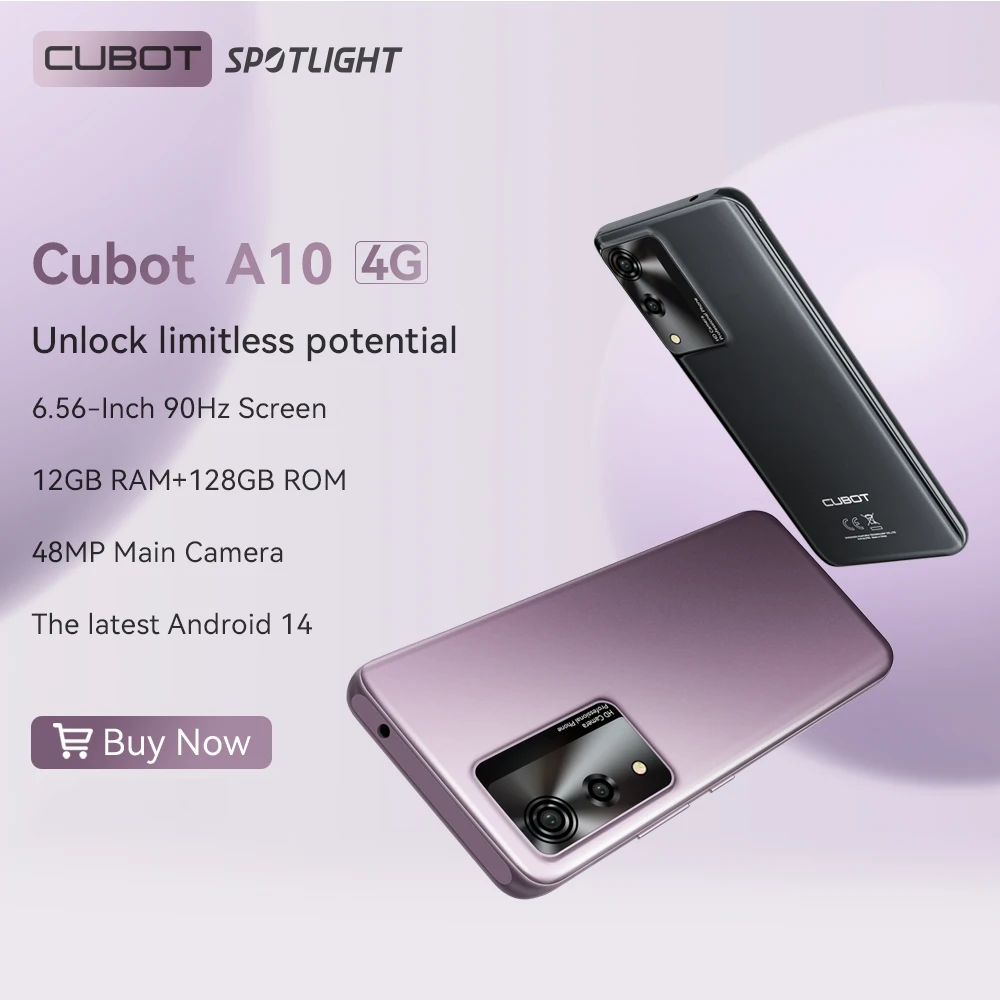 Smartfon z Androidem Cubot A10, pamięci RAM ( + ), pamięci ROM, ośmiord…