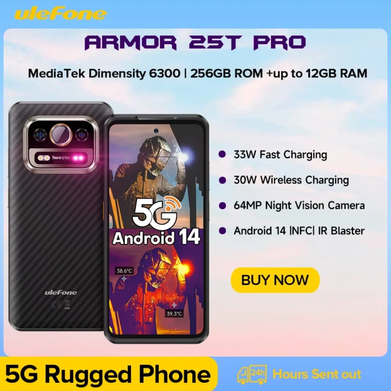 Ulefone Armor 25T Pro 5G Wytrzymały telefon + NFC Wodoodporny smartfon… - zdjęcie 1