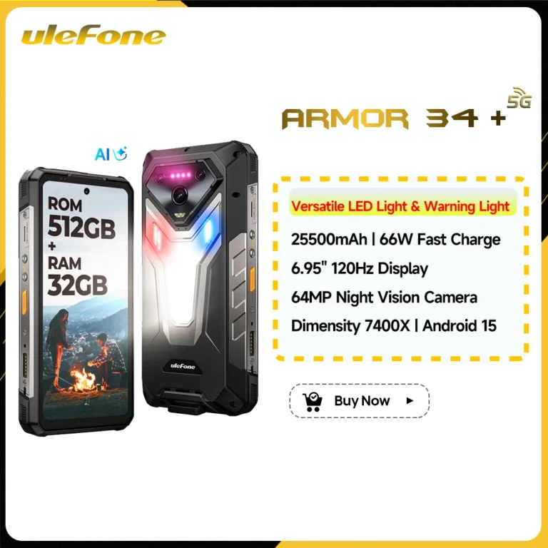 Ulefone Armor 34+ 5G Wytrzymały smartfon Android 15 Do + 6.95 - zdjęcie 1