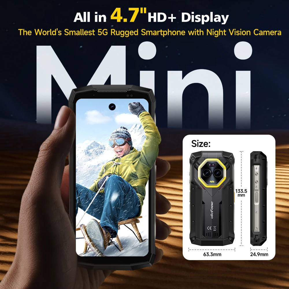 Ulefone Armor Mini 20 Pro 4,7-calowy wytrzymały telefon 5G Smartfon And…