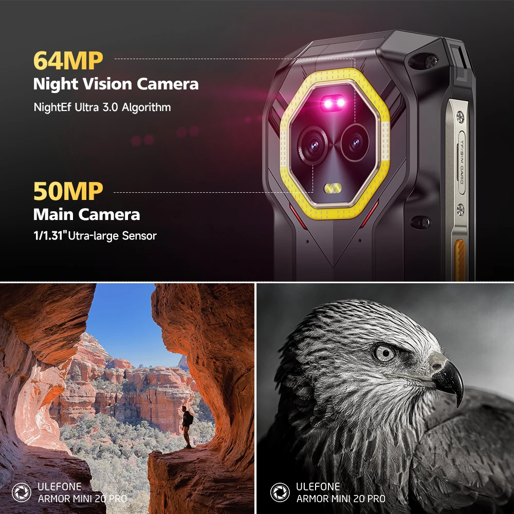 Ulefone Armor Mini 20 Pro 4,7-calowy wytrzymały telefon 5G Smartfon And…