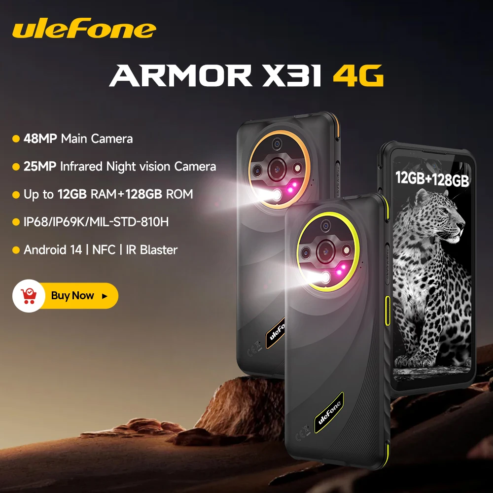 Ulefone Armor X31 Wytrzymały Telefon 6.56” RAM